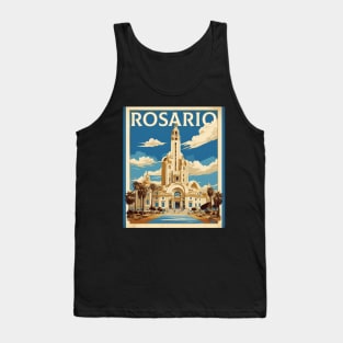 Rosario Argentina Vintage Tourism Poster Tank Top